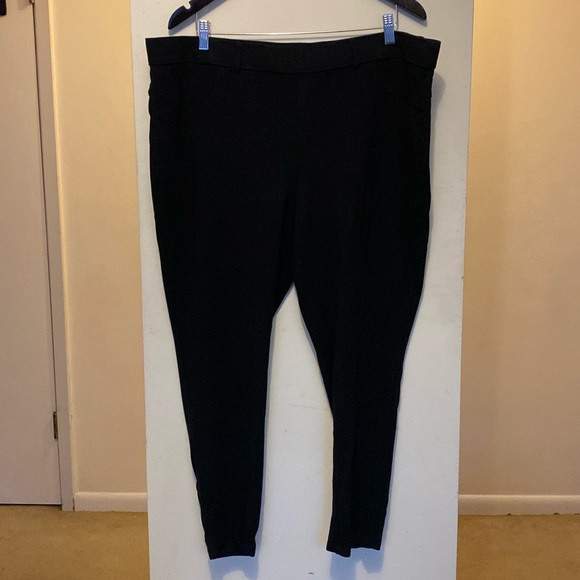 Zim & Zoe Dressy Black Work Stretch Leggings | Women’s Size 24 - Picture 1 of 6